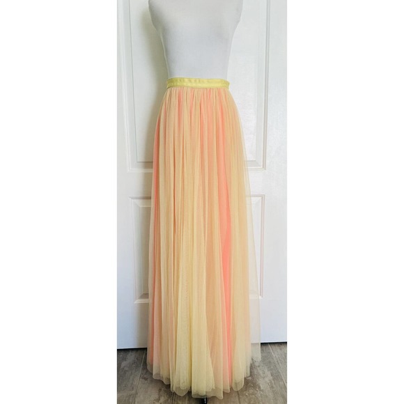 NEEDLE & THREAD Tulle Maxi Skirt Anthropologie BHLDN Wedding Formal Designer 6